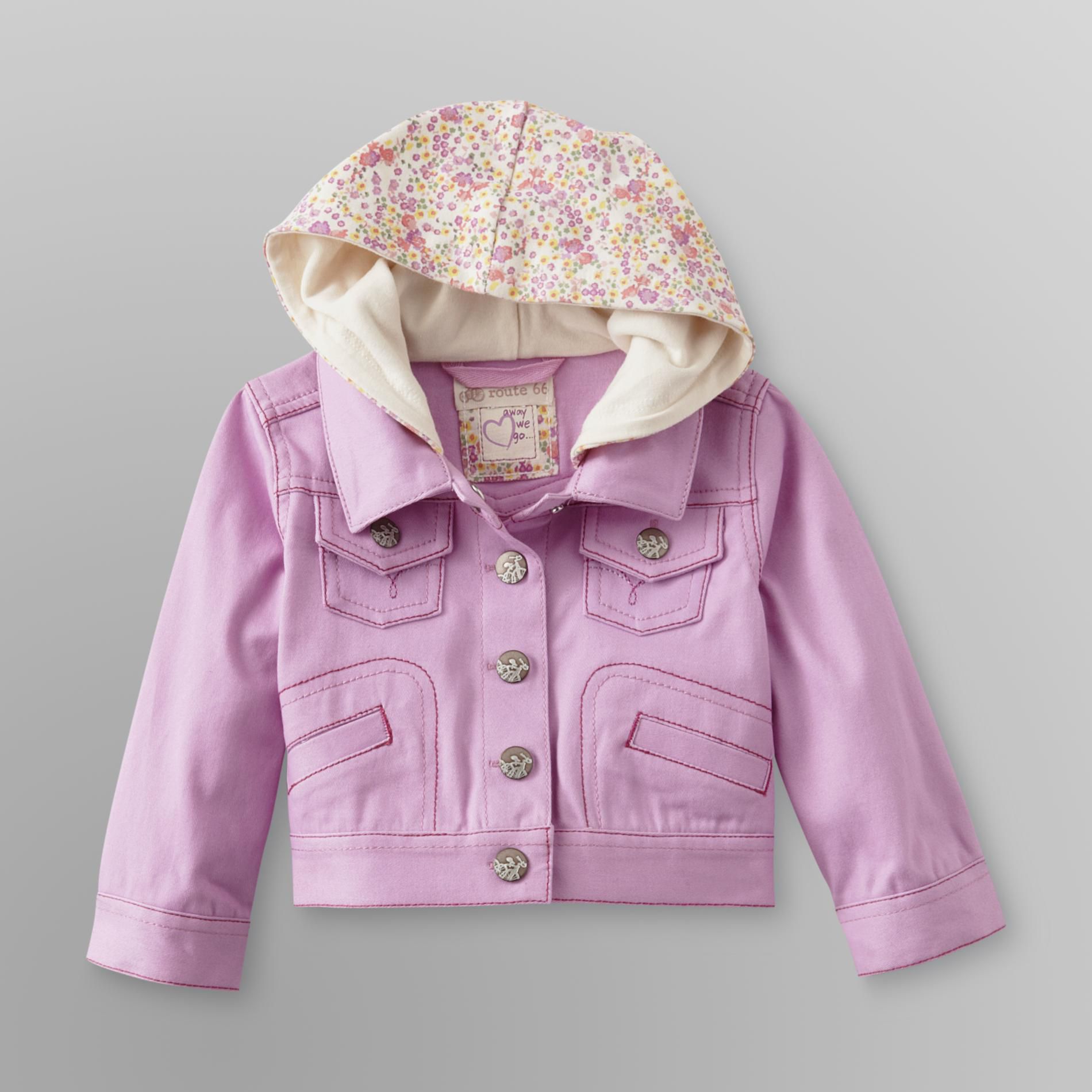 Route 66 Infant Girl's Hooded Denim Jacket