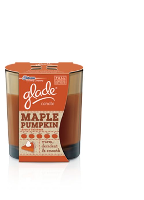 Glade Fall Scent Maple Pumpkin Candles 4 oz