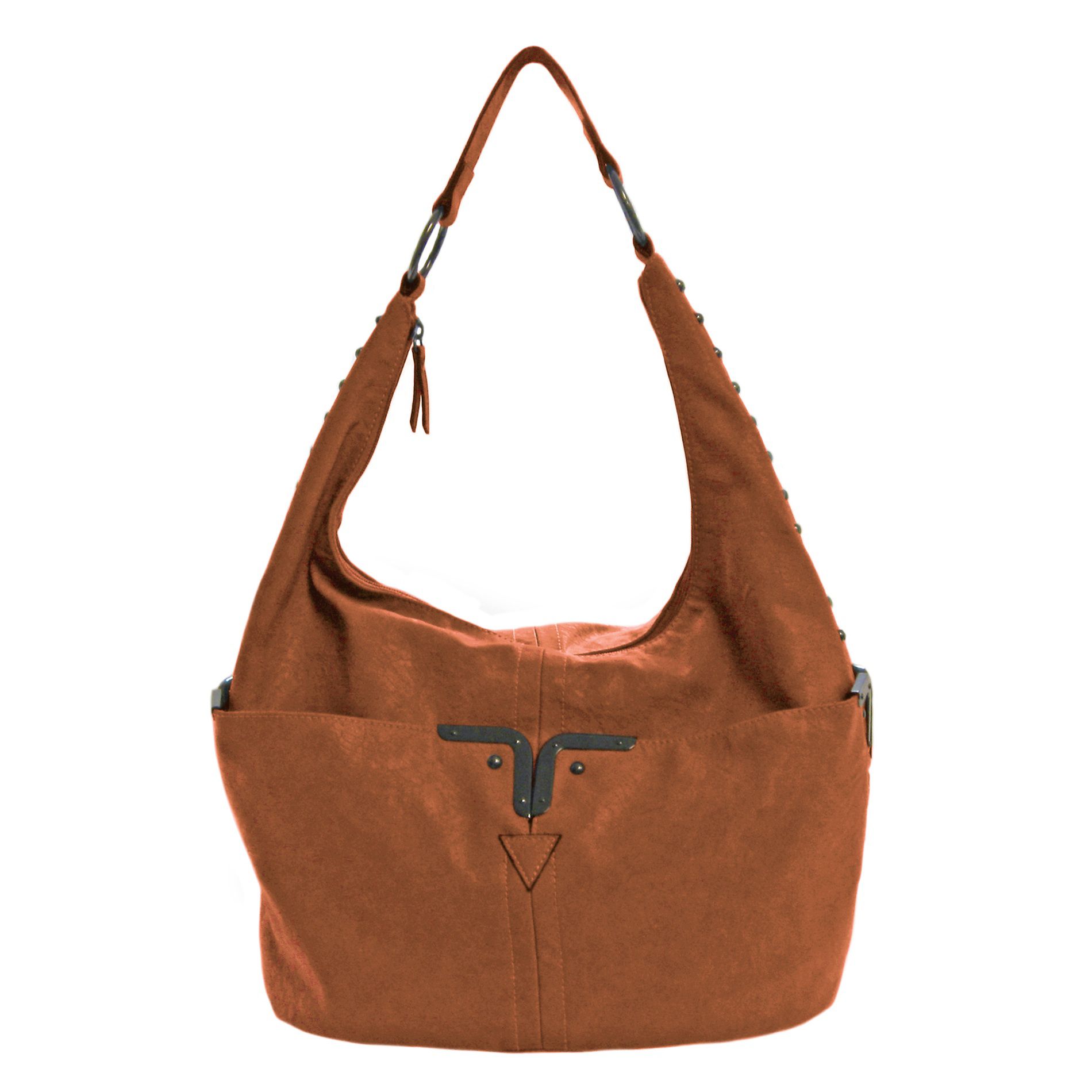 Covington Women's Studded Hobo Handbag - Faux Leather