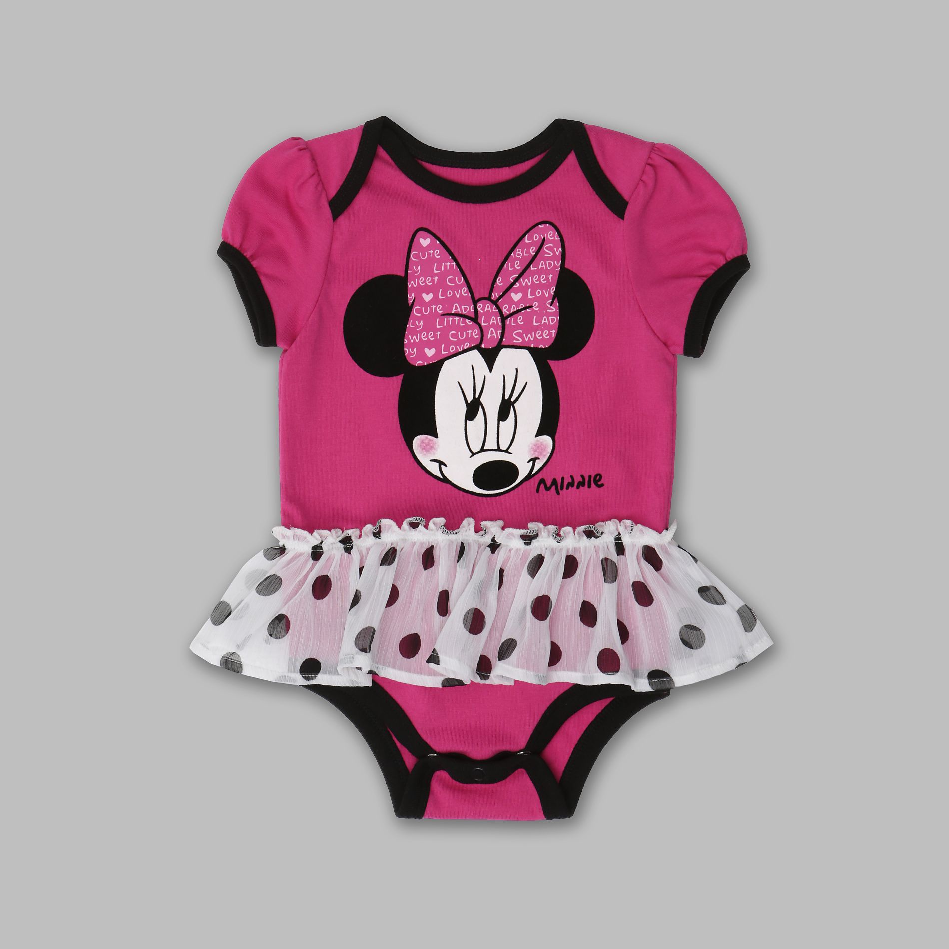 Disney Girl&#8217;s Newborn & Infant &#8216;Minnie Mouse&#8217; Tutu Romper