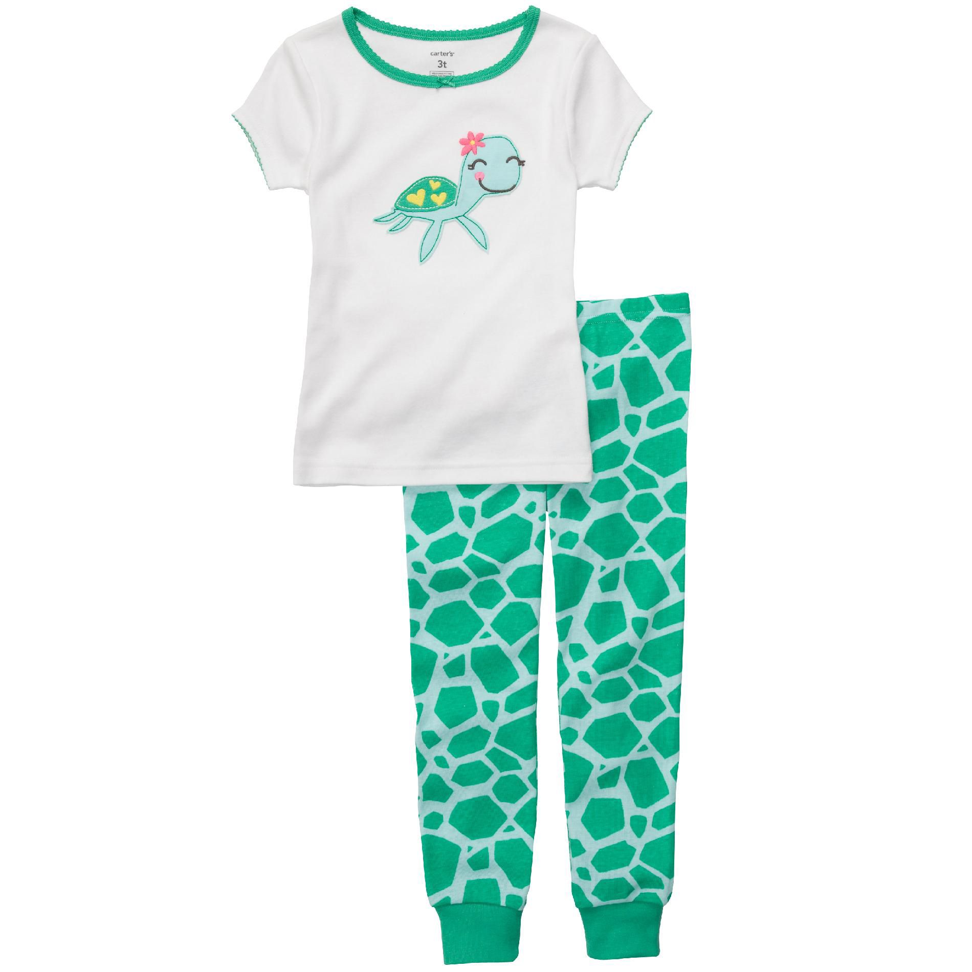 Carter's Infant & Toddler Girl&#8217;s 2 Pc Turtle Print Pajama Set