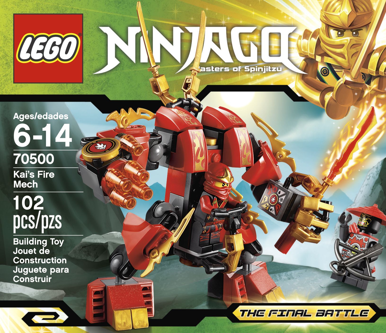 lego ninjago kai's fire mech 70500