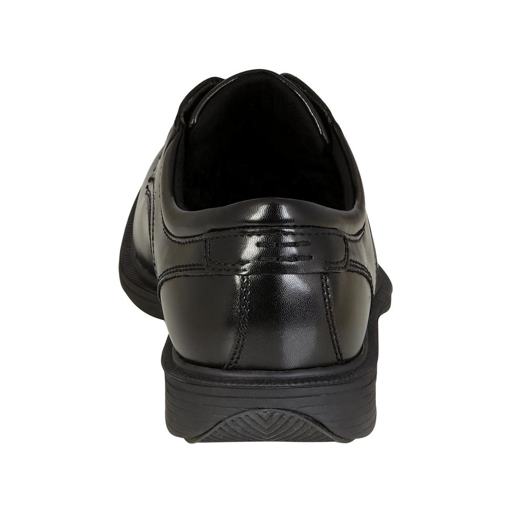 Nunn Bush Men's Bourbon Street Slip Resistant Leather Moc Toe Oxford - Black