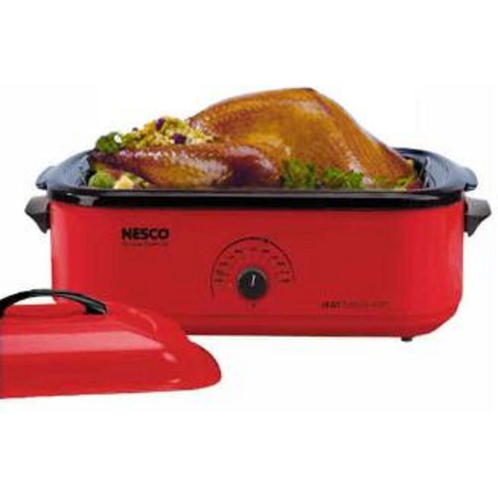 Nesco 481812 Classic Roaster Oven 18Quart Porcelain Cookwell