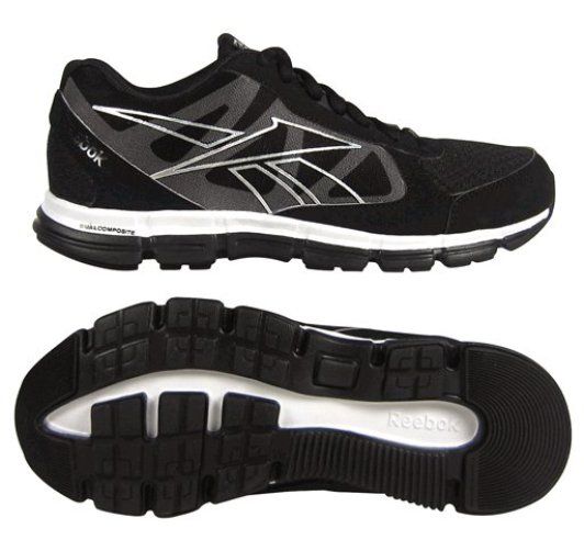 Reebok Women's Dual Turbo Running Athletic Shoe - Black/White
