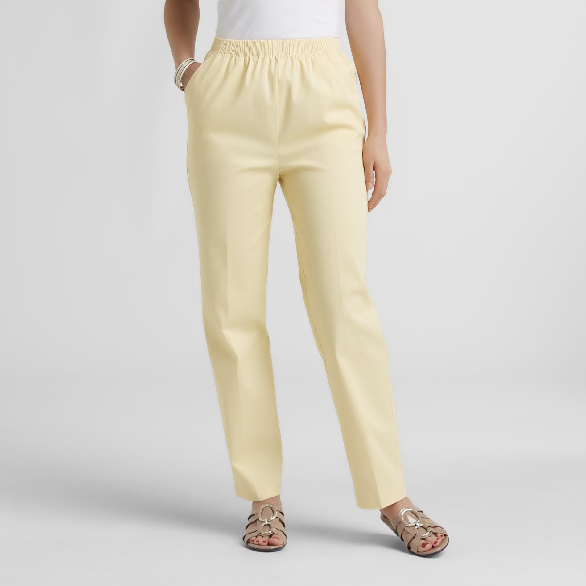 Laura Scott Women's ElasticWaist Twill Pants