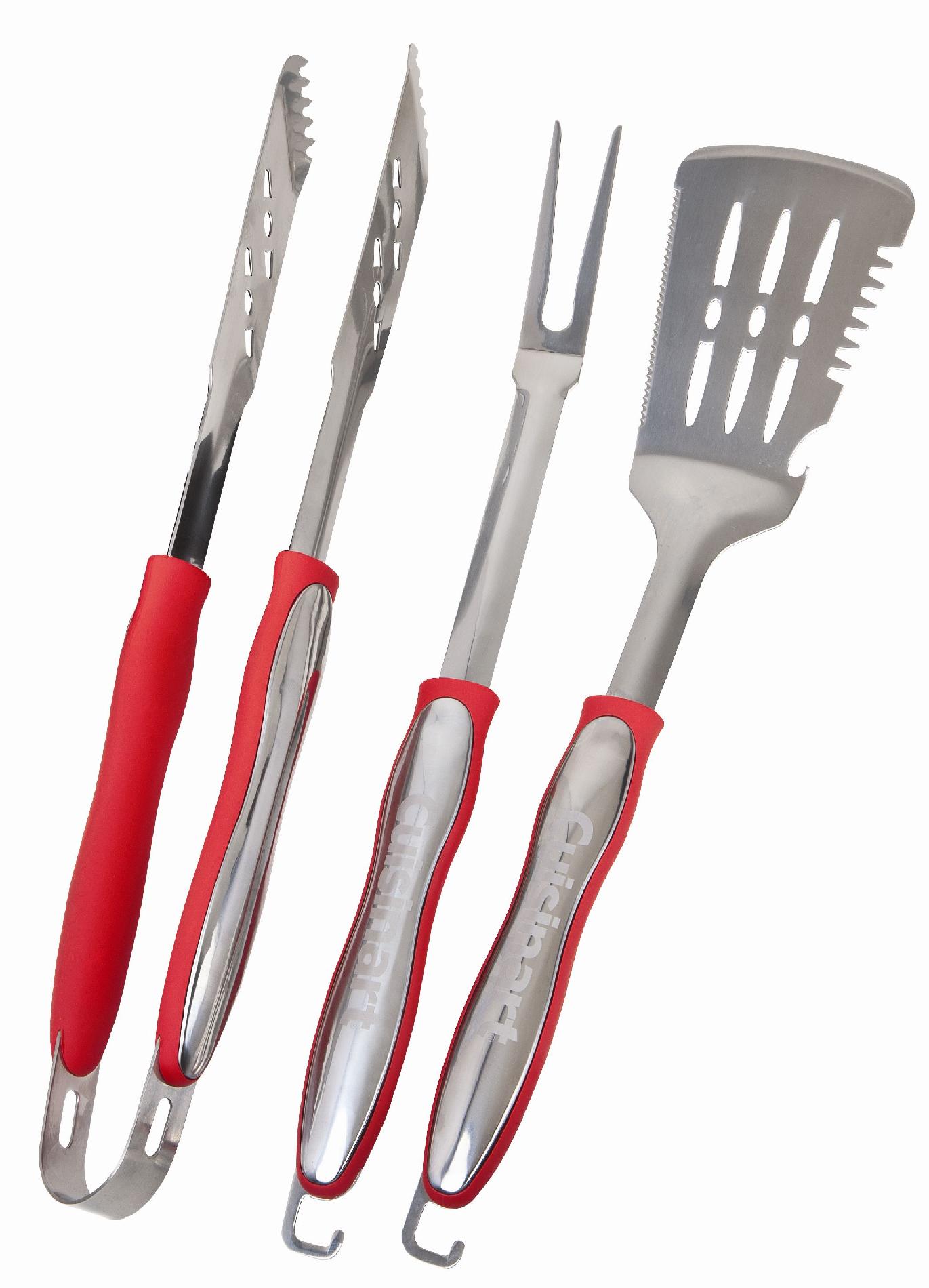 Cuisinart 3 Pc. Grilling Tool Set - Red
