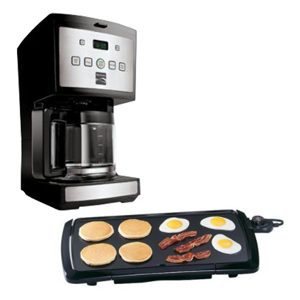 Presto Cool Touch Griddle & Kenmore Coffee Maker Bundle ...
