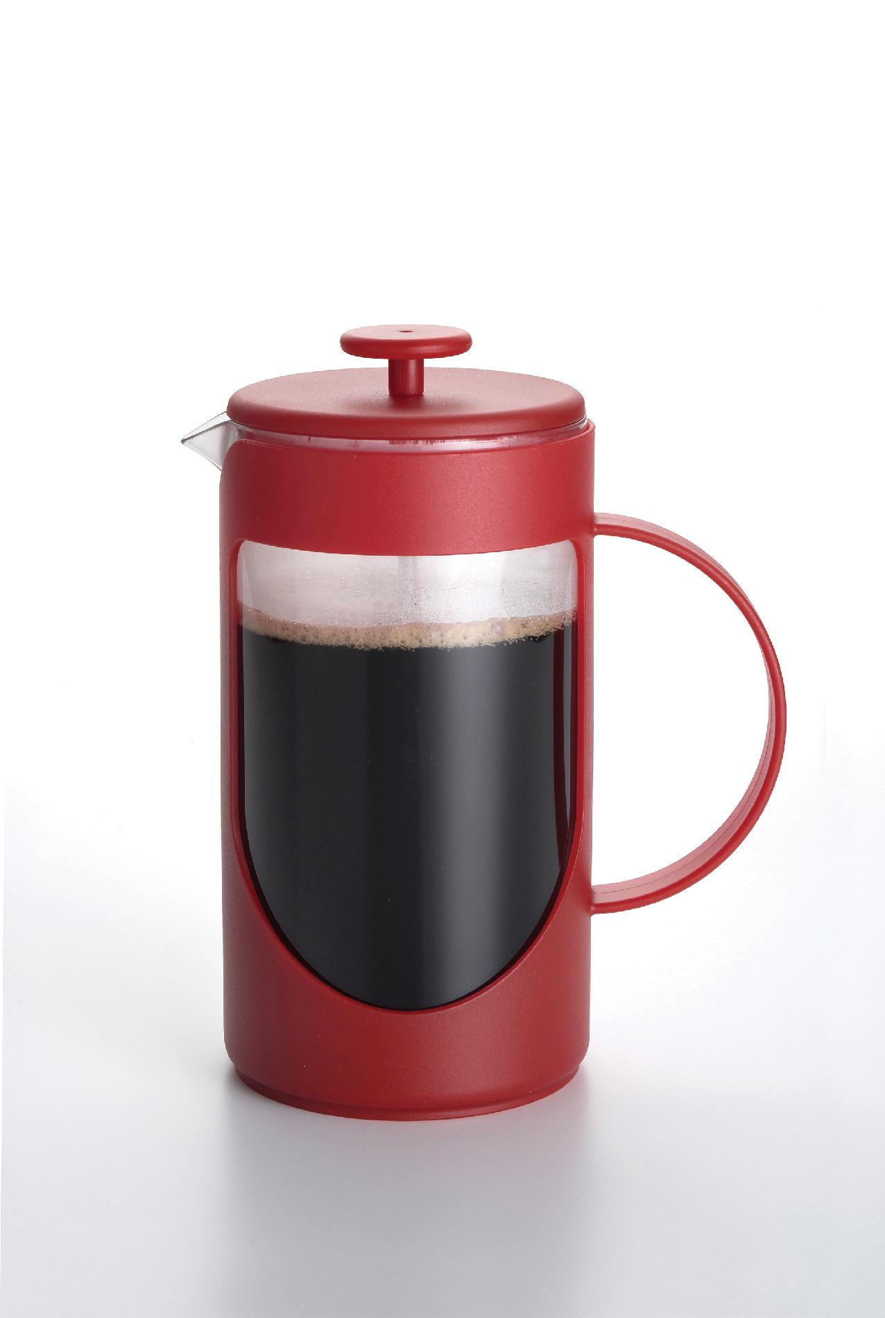 BonJour Products 53194 3-Cup Ami-Martin Unbreakable French Press (BPA Free)  Red