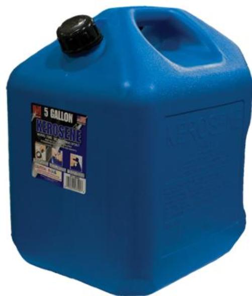Midwest CAN Company 5 Gallon Kerosene Can, Blue Midwest CAN Company 5 Gallon Kerosene Can, Blue