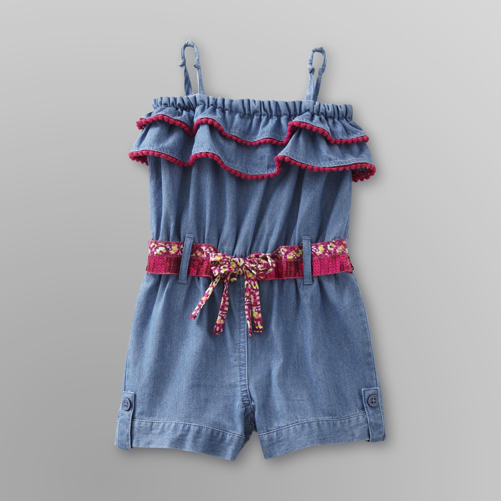 Route 66 Infant Girl's Chambray Romper