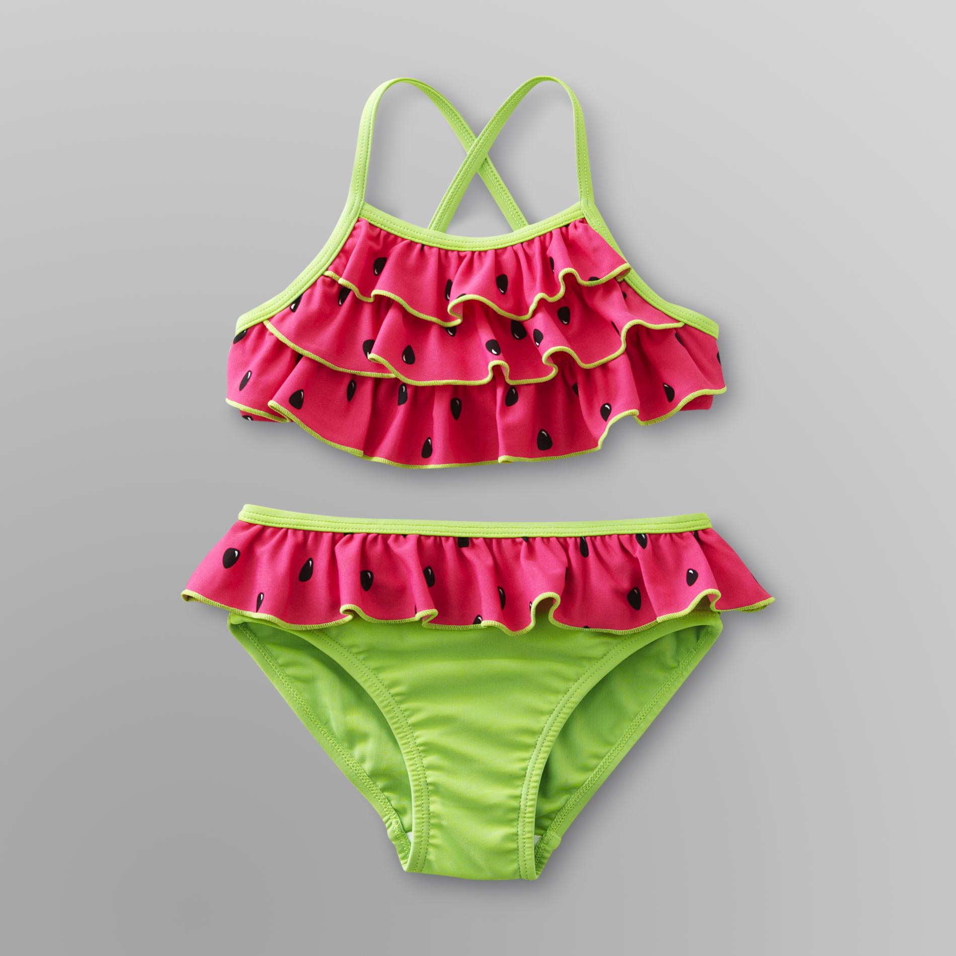Joe Boxer Infant & Toddler Girl's Bikini - Watermelon