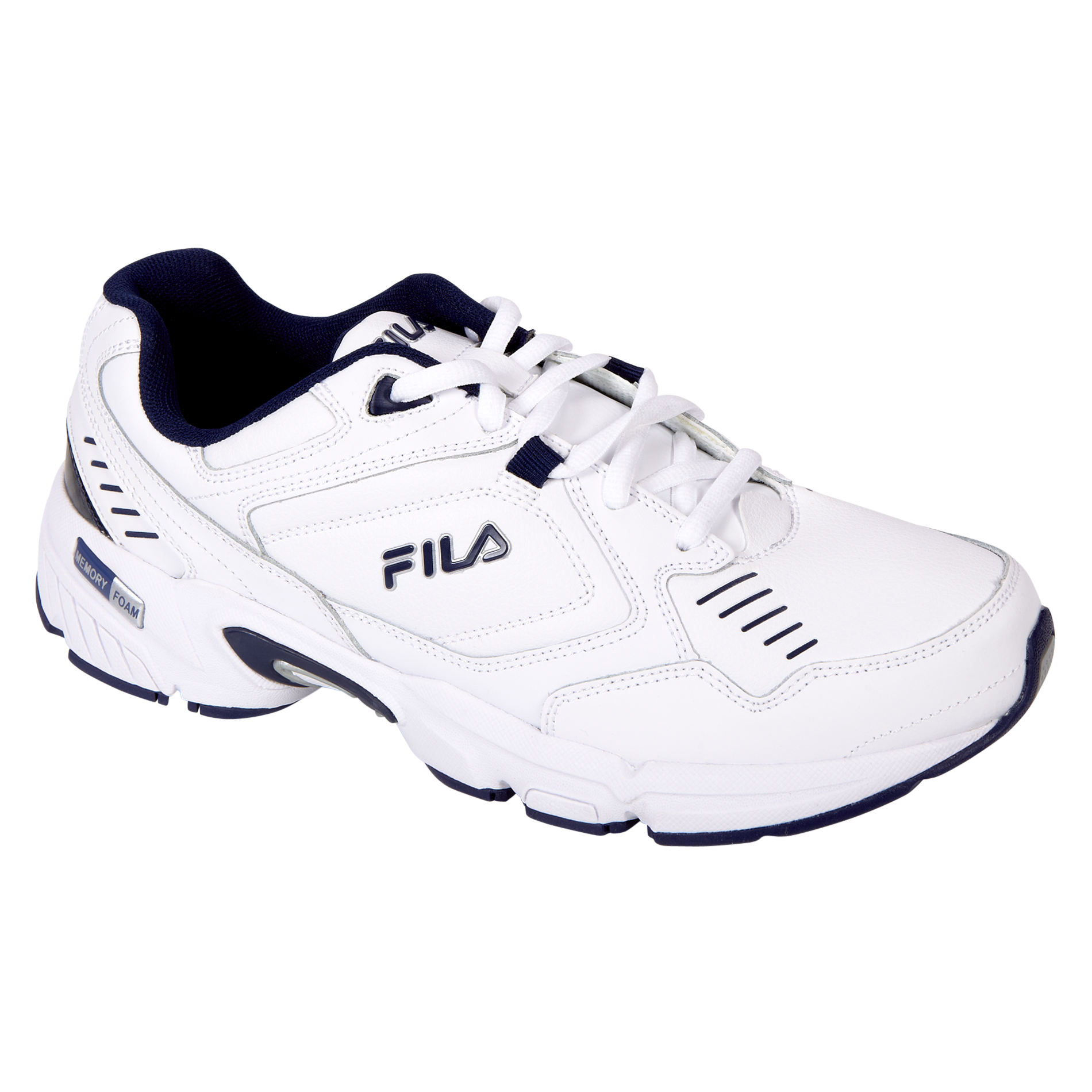 Fila Men's Athletic Shoe Memory Comfort Train Widie Width - White