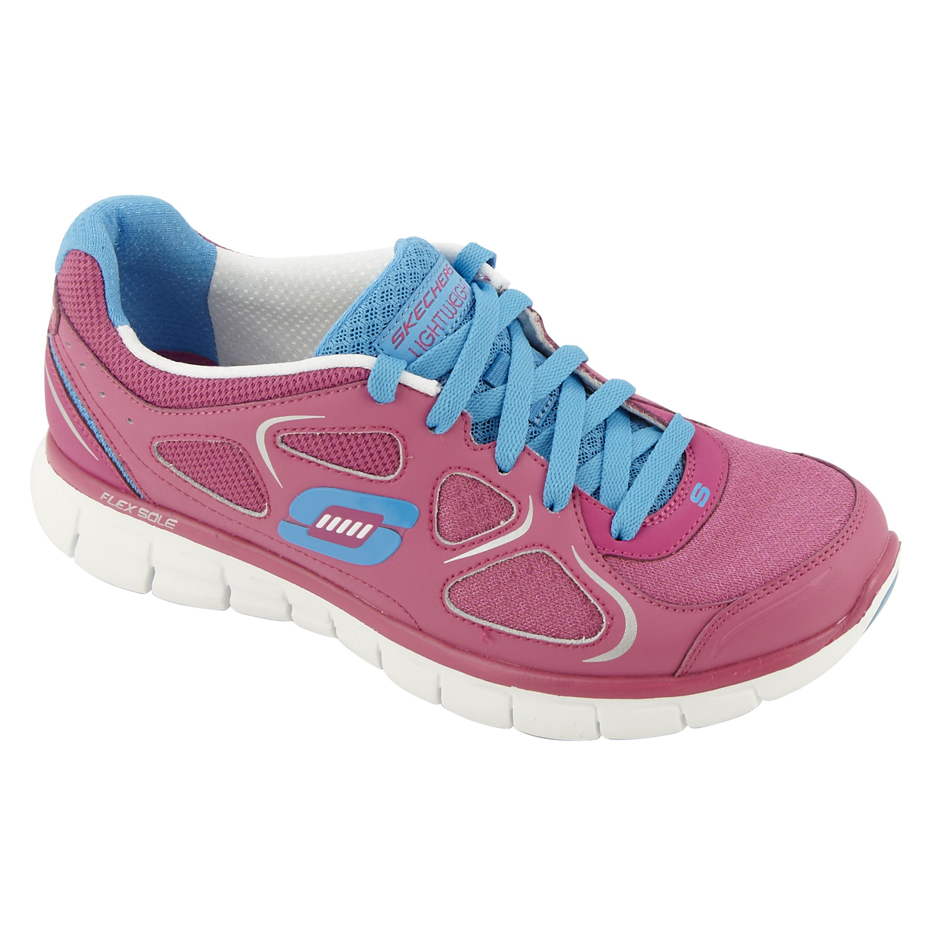 Skechers Women's Pink and Blue Athletic Shoe