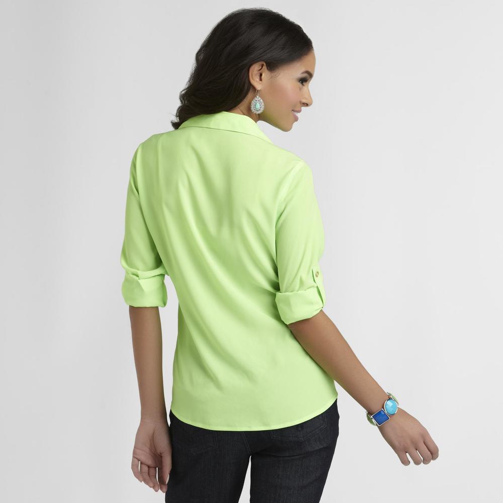 Sofia Vergara Women's Utility Shirt &#8211; Dots