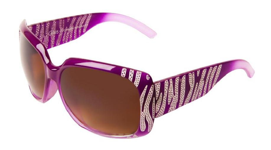 Carlos Santana Women's Bedazzled Zebra Sunglasses