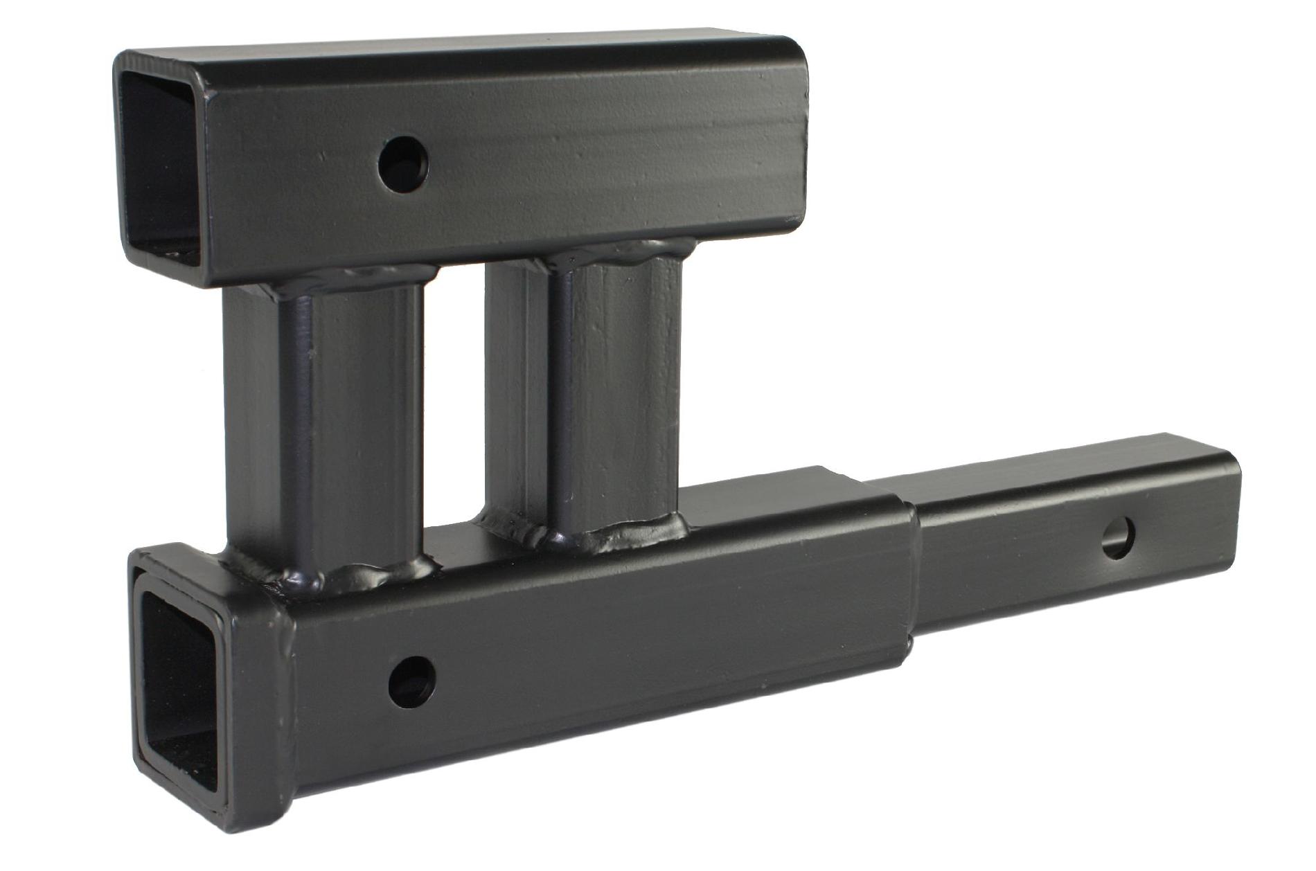 MaxxHaul 50973 Dual Hitch Extension with Single Post Includes 2 Hitch Pins