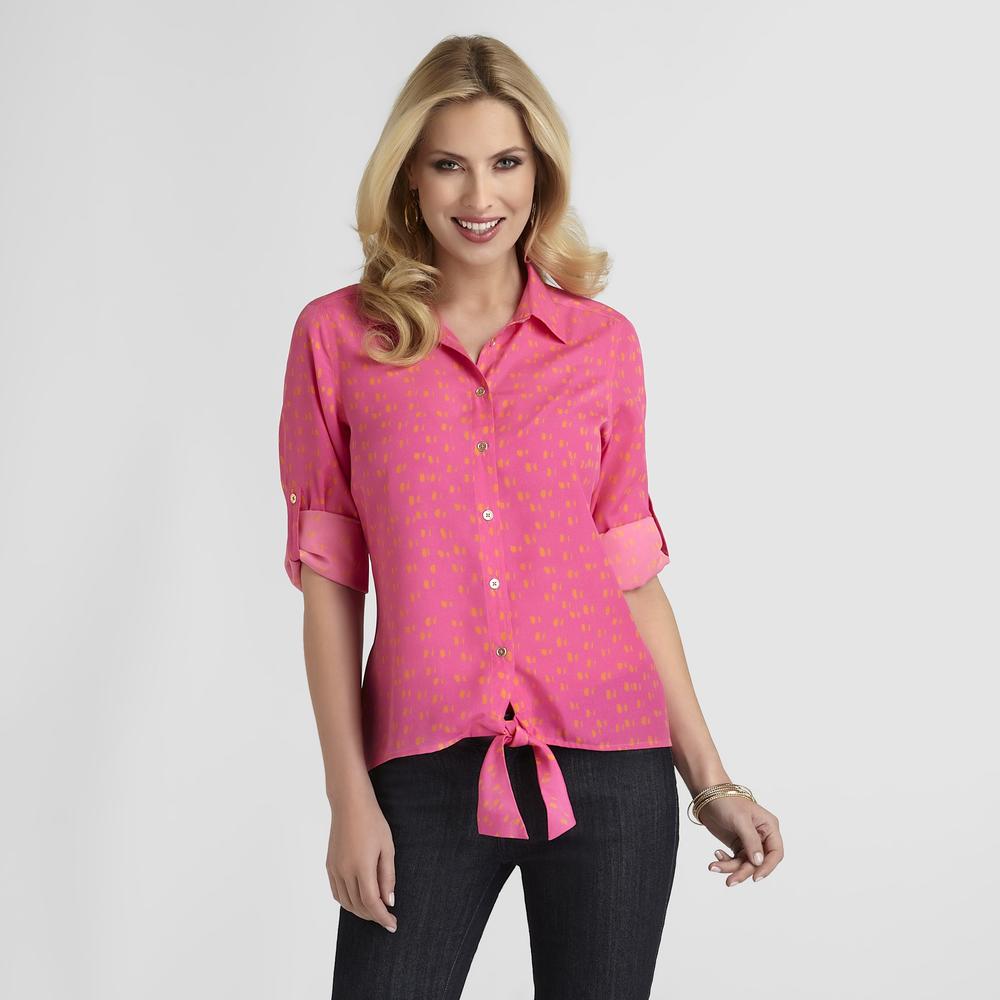 Sofia Vergara Women's Utility Shirt - Dots