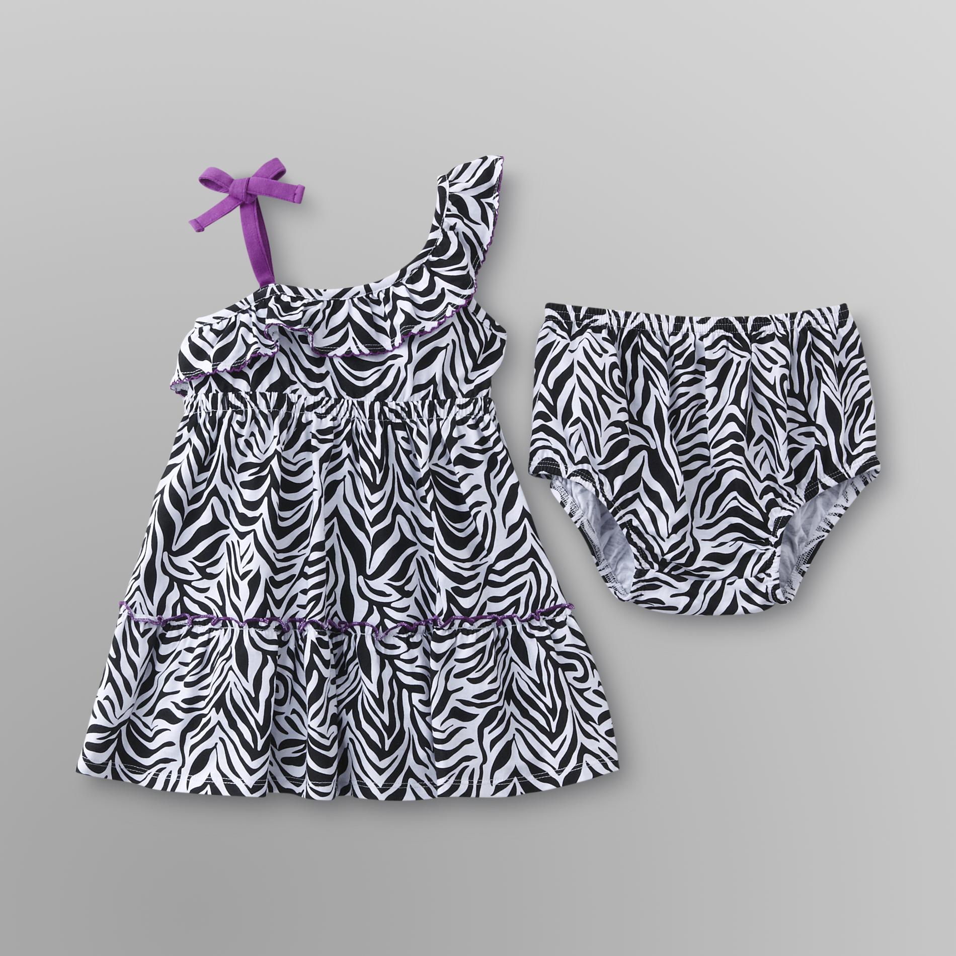 WonderKids Infant & Toddler Girl's Dress - Zebra Print