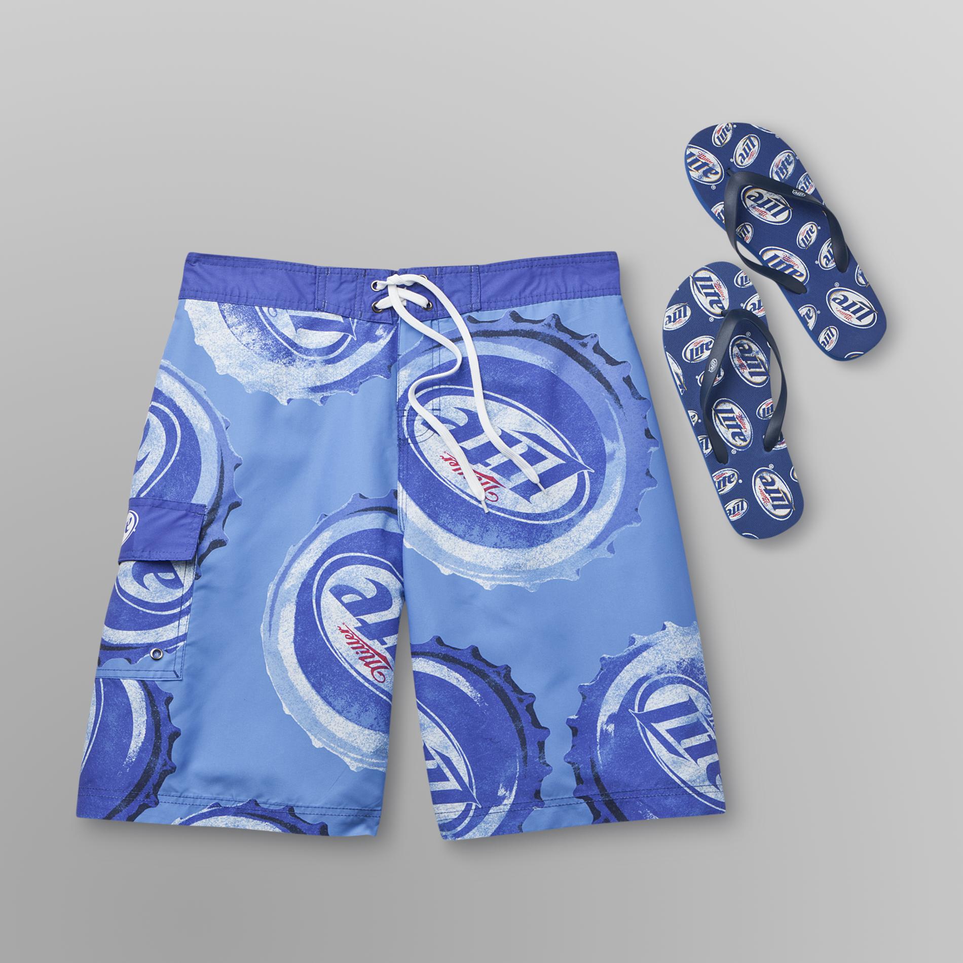 Miller Men's Board Shorts & Flip Flops Lite