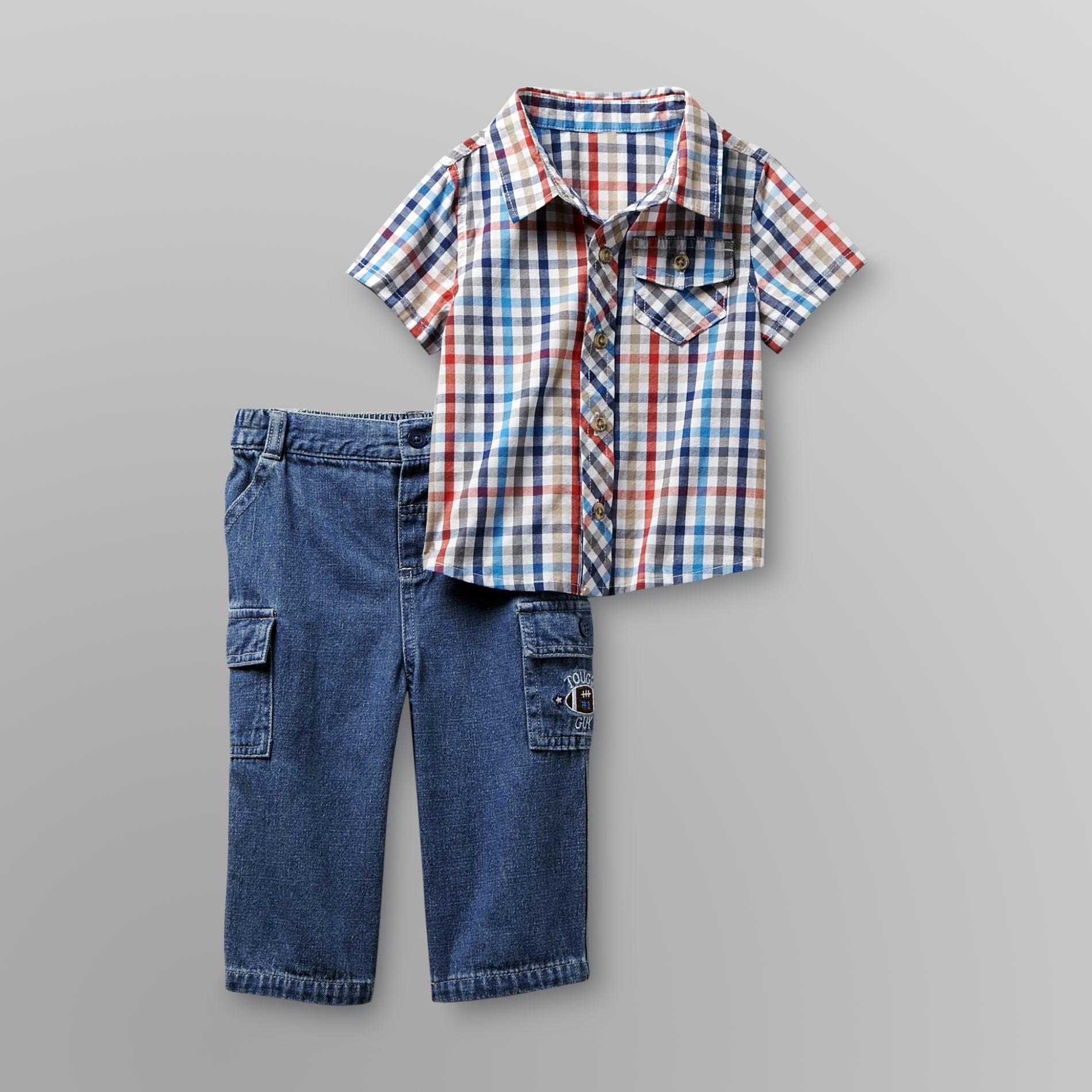 Small Wonders Infant Boy's Shirt & Cargo Pants - Tough Guy
