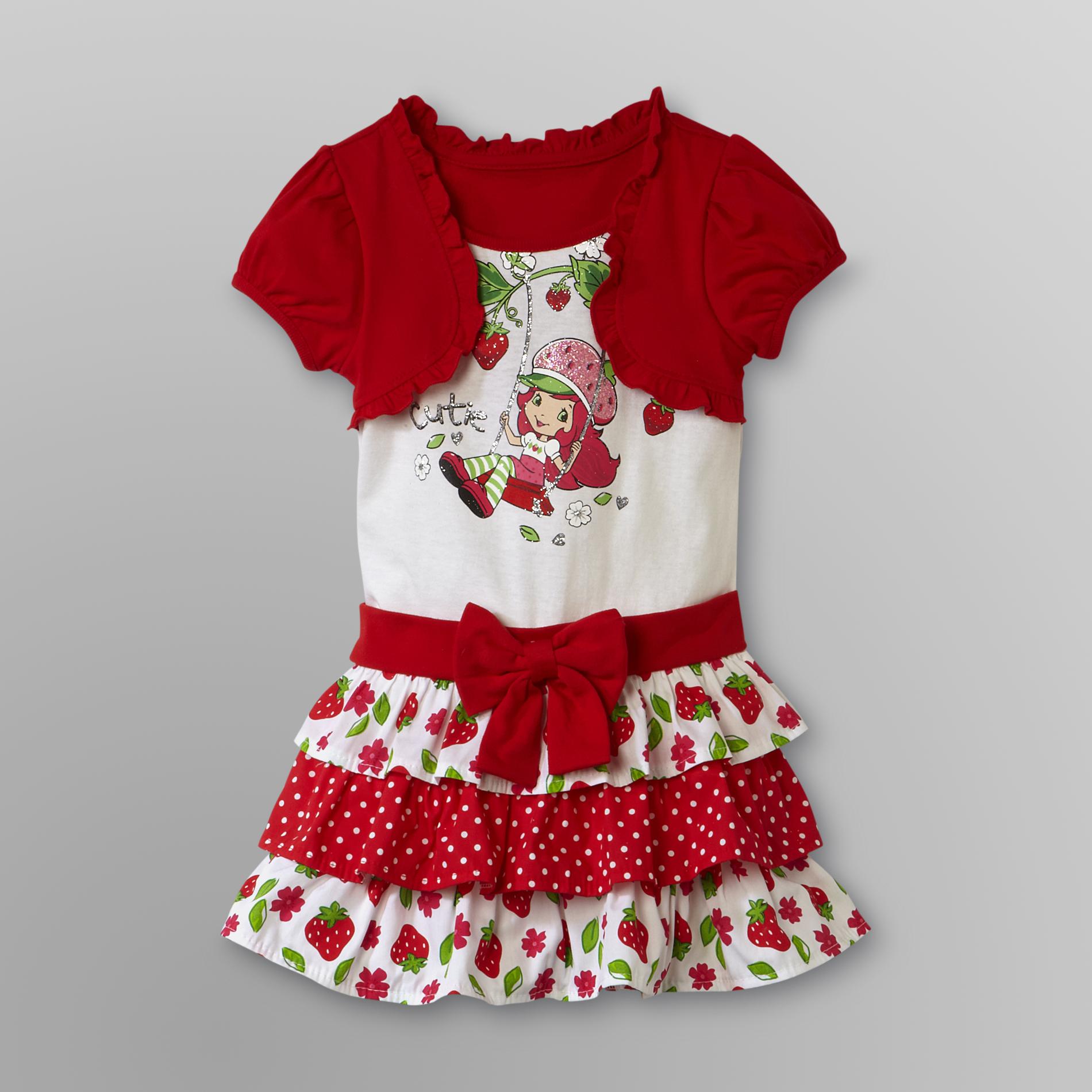 Strawberry Shortcake Infant & Toddler Girl's Tiered Dress