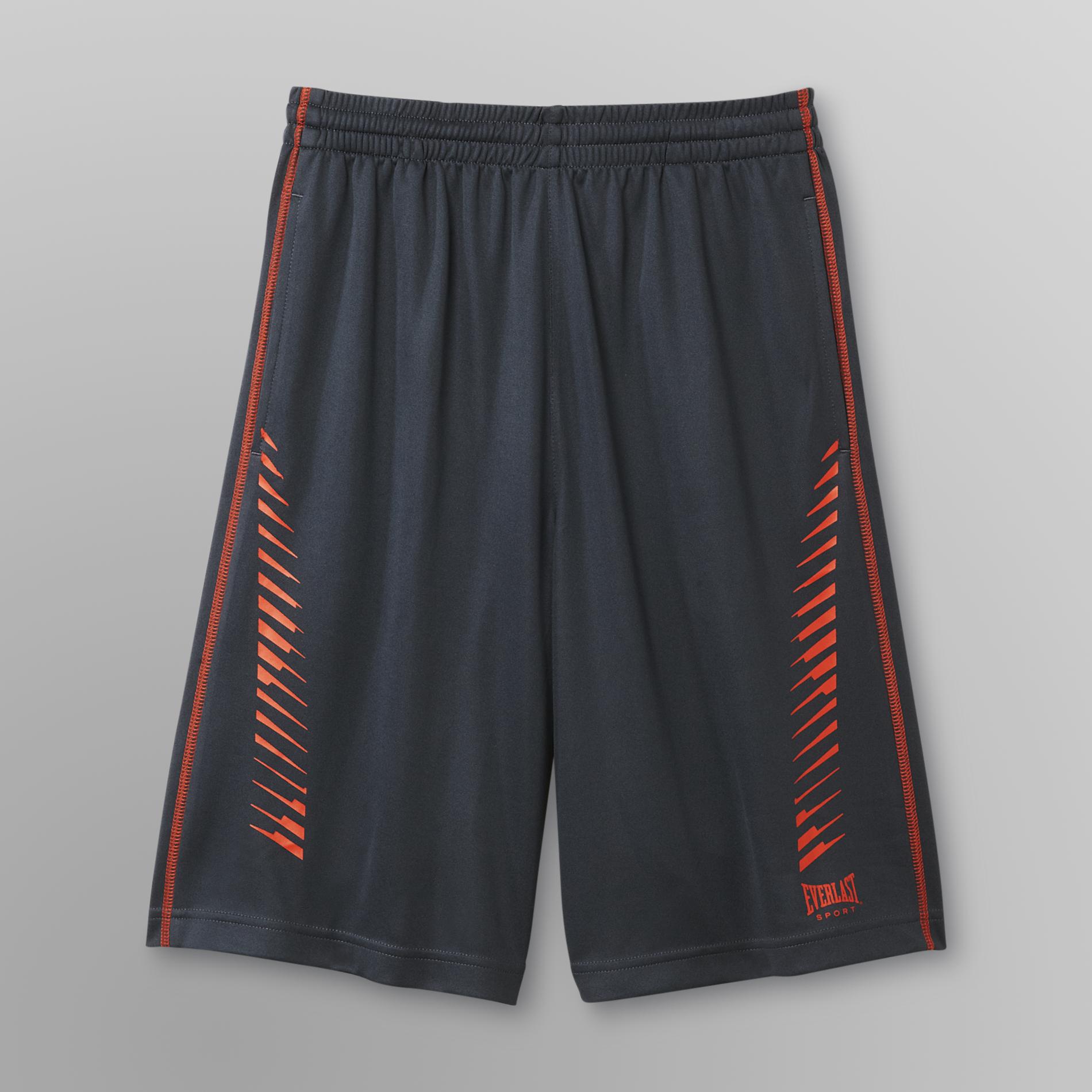 Everlast&reg; Sport Boy's Knit Basketball Shorts - Neon Stitch