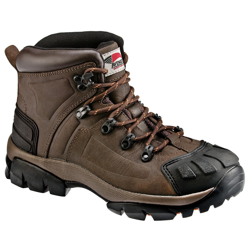 Avenger Safety Footwear Men's Composite Toe Electrical Hazard Insulated Waterproof Boot Brown A7270