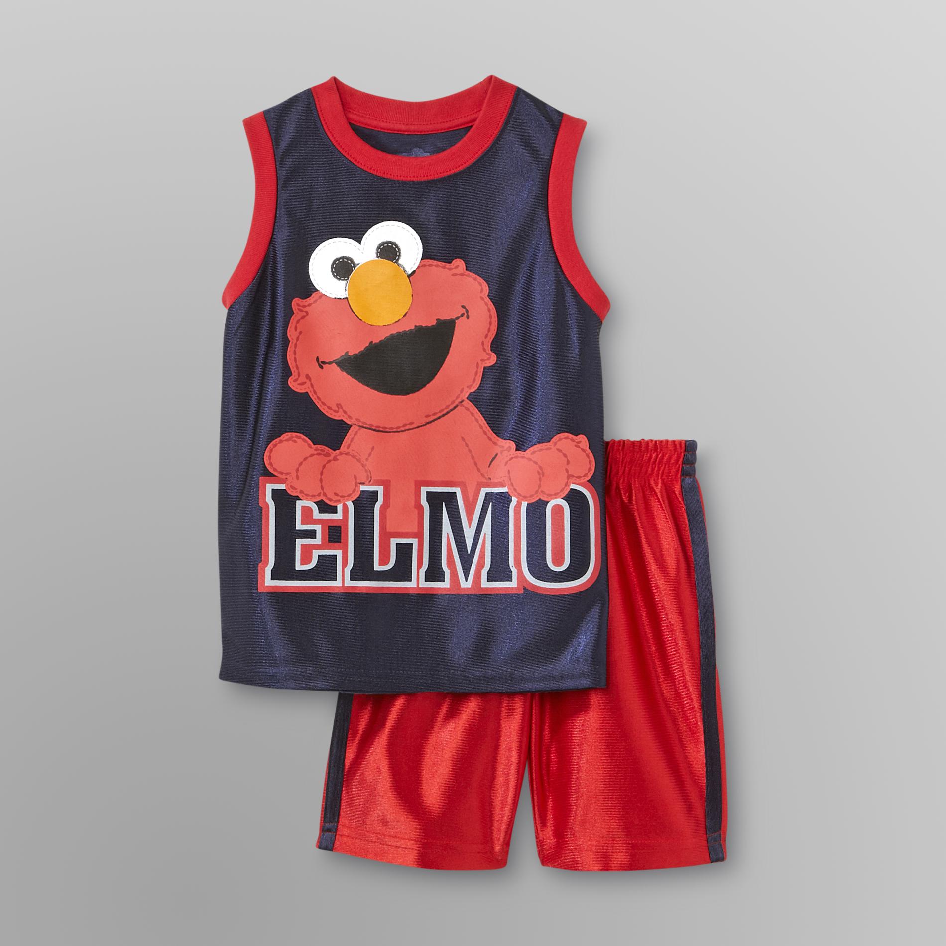 Sesame Street Elmo Toddler Boy's Tank Top & Shorts Set