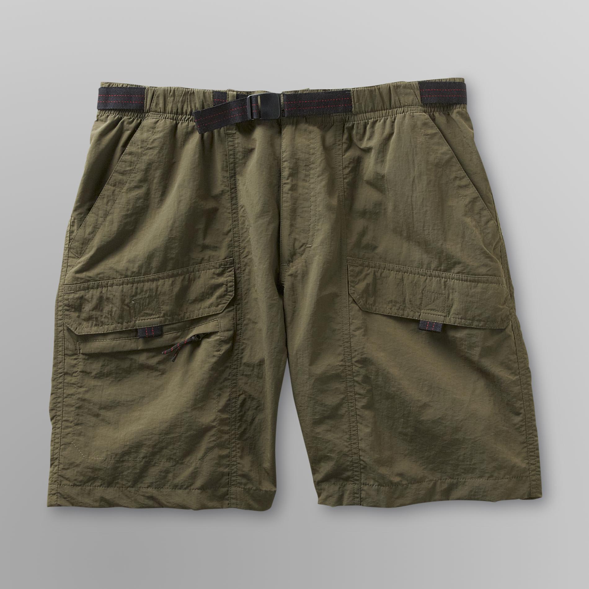 Basic Editions Men's Packable Cargo Shorts