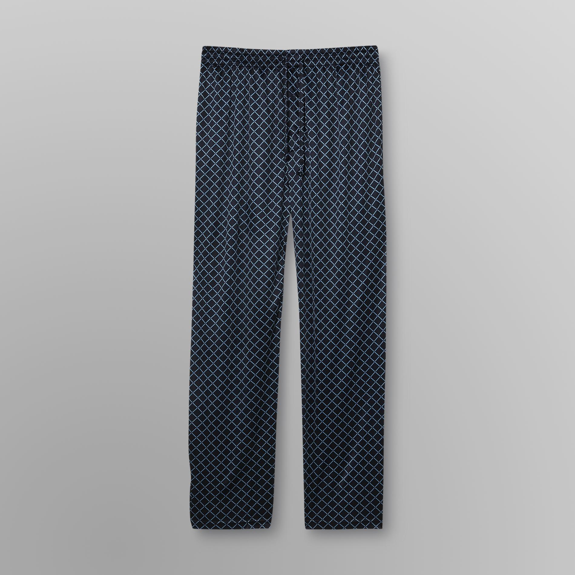 Covington Men's Big & Tall Satin Pajama Pants - Diamond