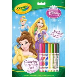 Crayola Disney Princess Coloring and Activity Pad With Markers