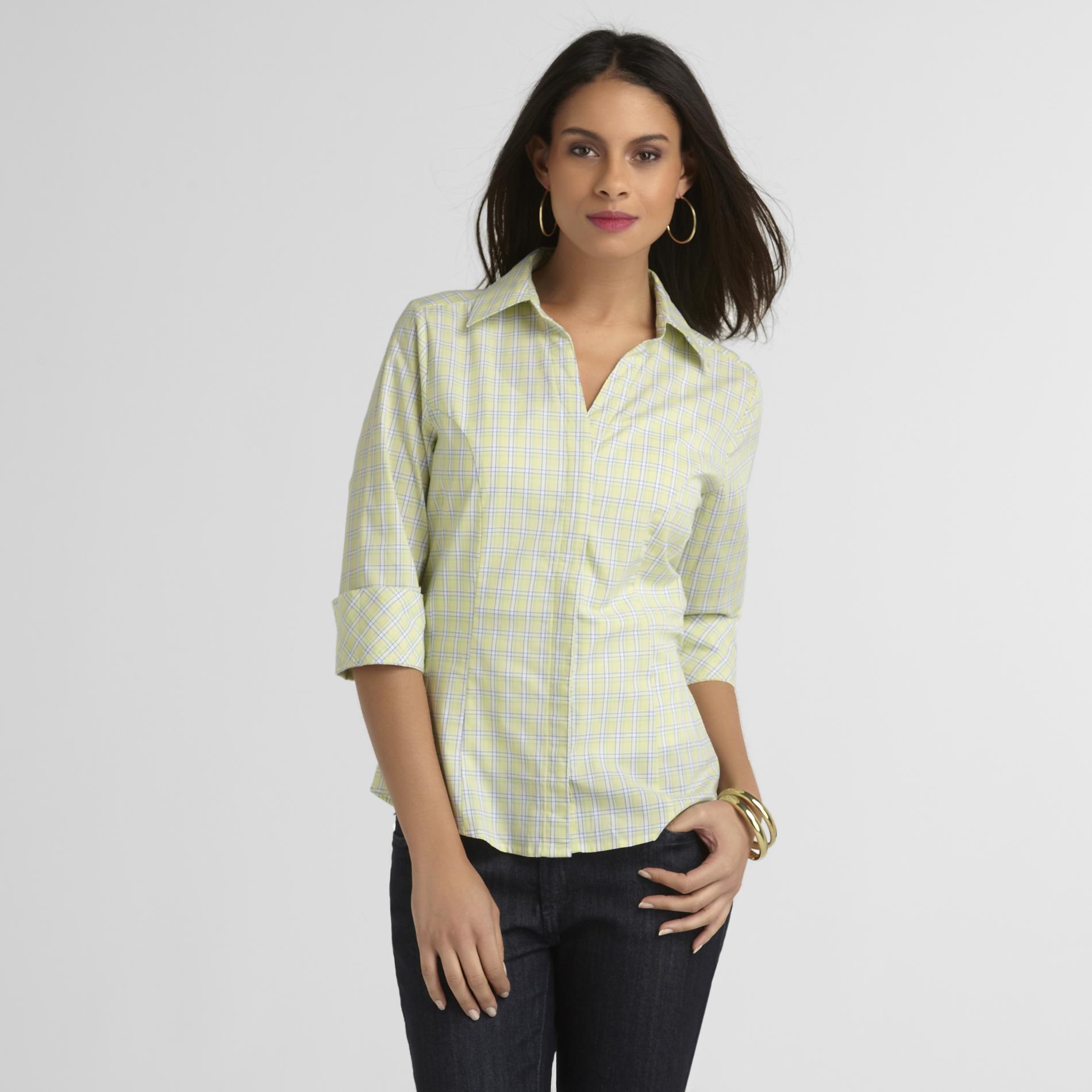 Riders by Lee Women's Easy Care Blouse - Plaid