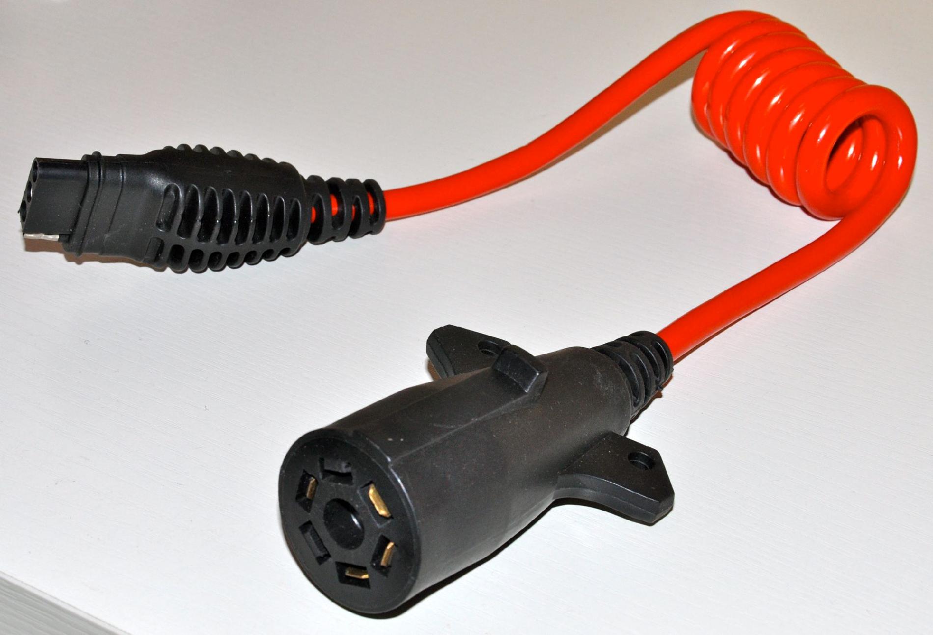 MAXXTOW 70086, Trailer Plug Adaptor, 7Way Round to 4Way Flat with Cable