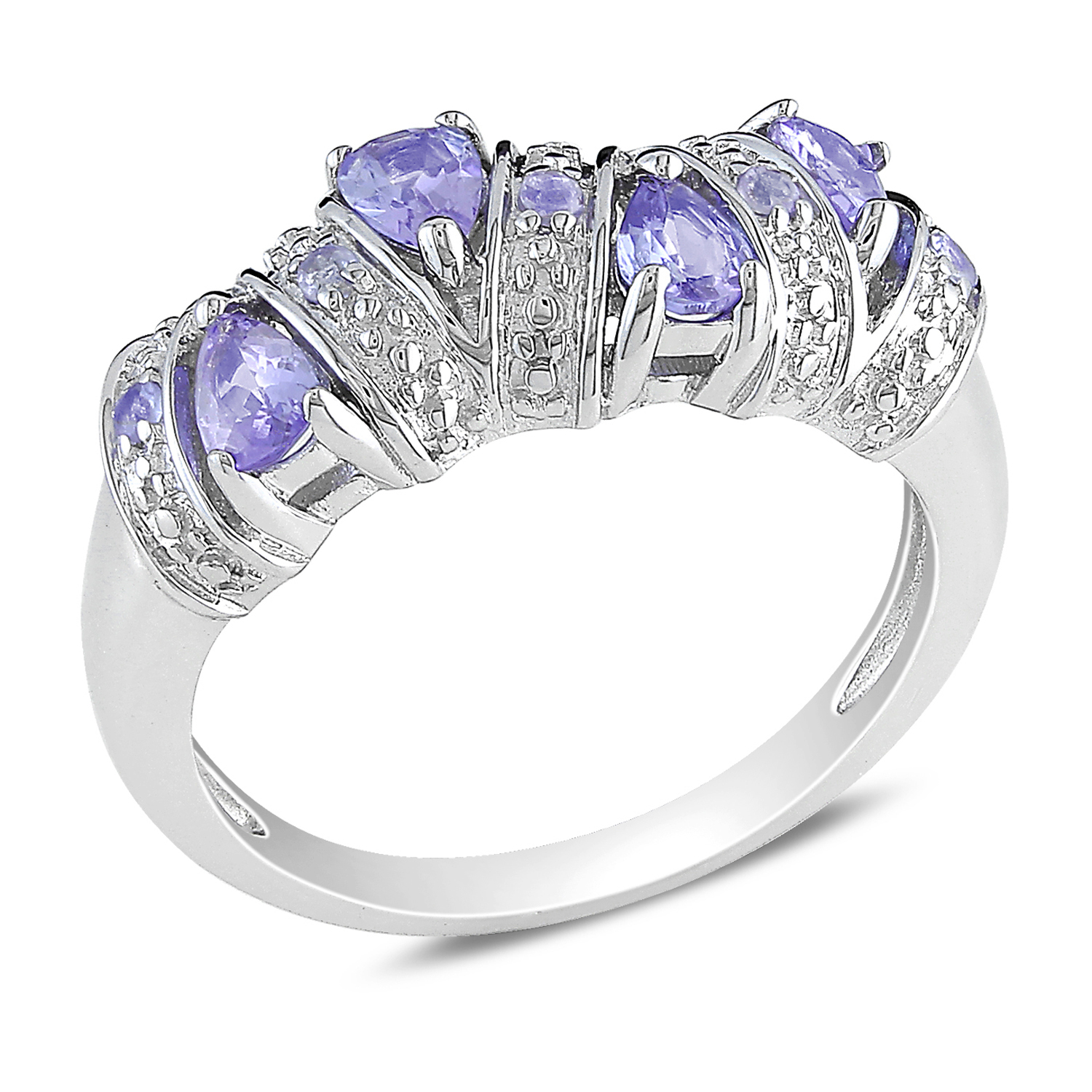 Amour 3/5 Carat T.G.W. Tanzanite Fashion Ring in Sterling Silver