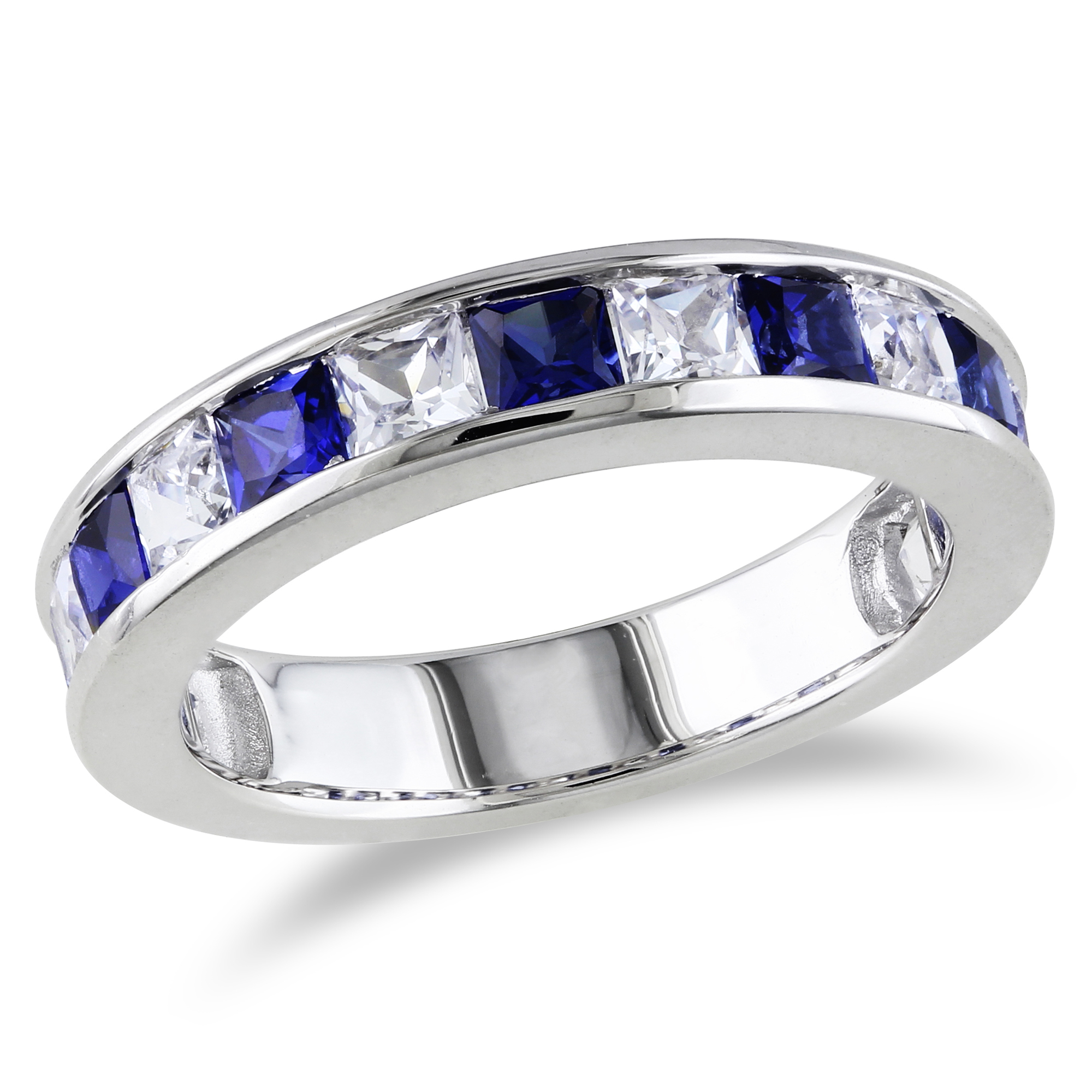 Amour 2 3/8 Carat T.G.W. Multi-Sapphire Fashion Ring in Sterling Silver