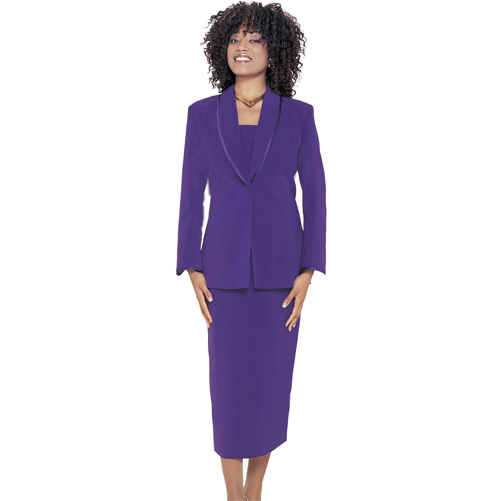 GMI By Divine Apparel Single Breasted Shawl Collared Tuxedo Skirt Suit - Online Exclusive