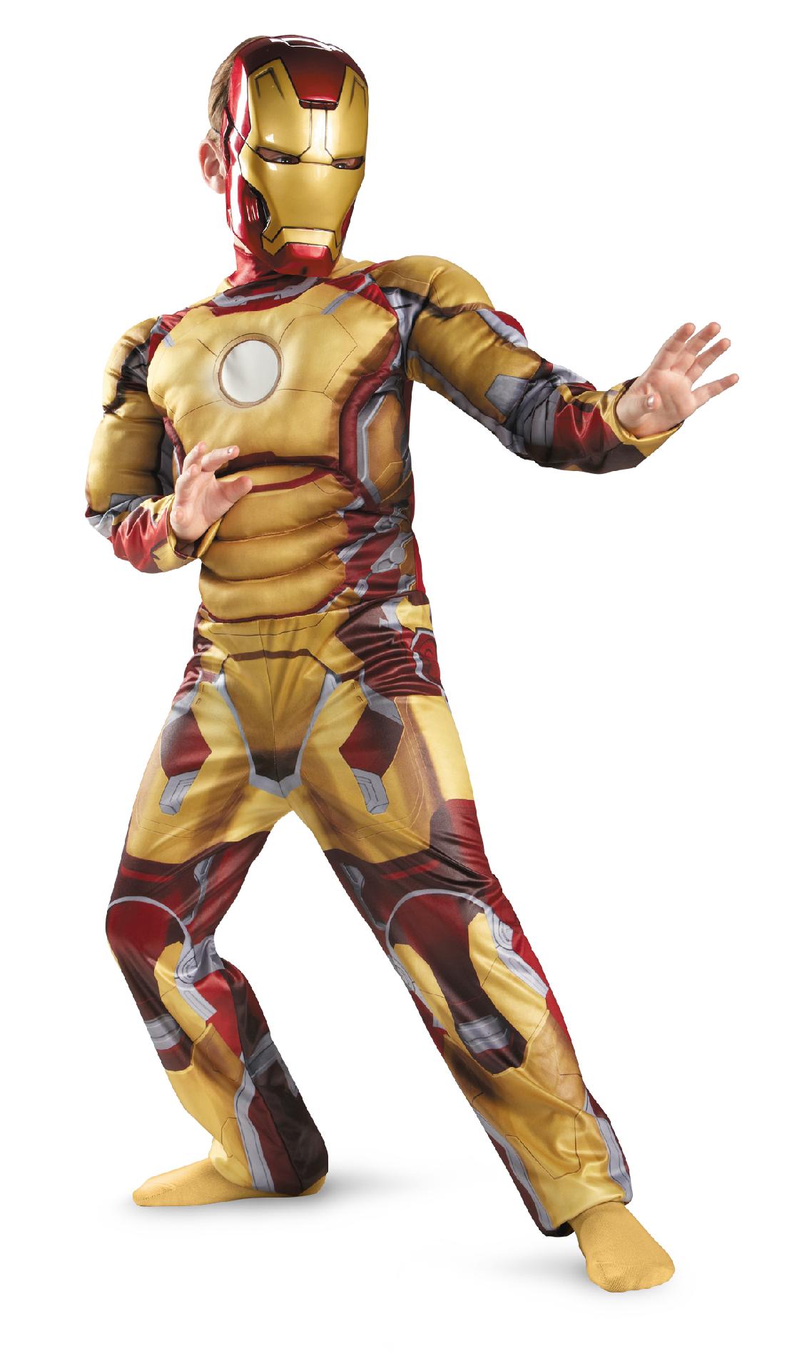 Marvel Iron Man Mark 42 Muscle Boys Halloween Costume