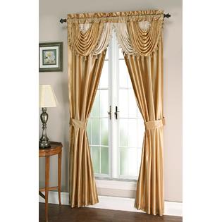 Essential Home Amore 54x84 Window Set With Attached Valance And