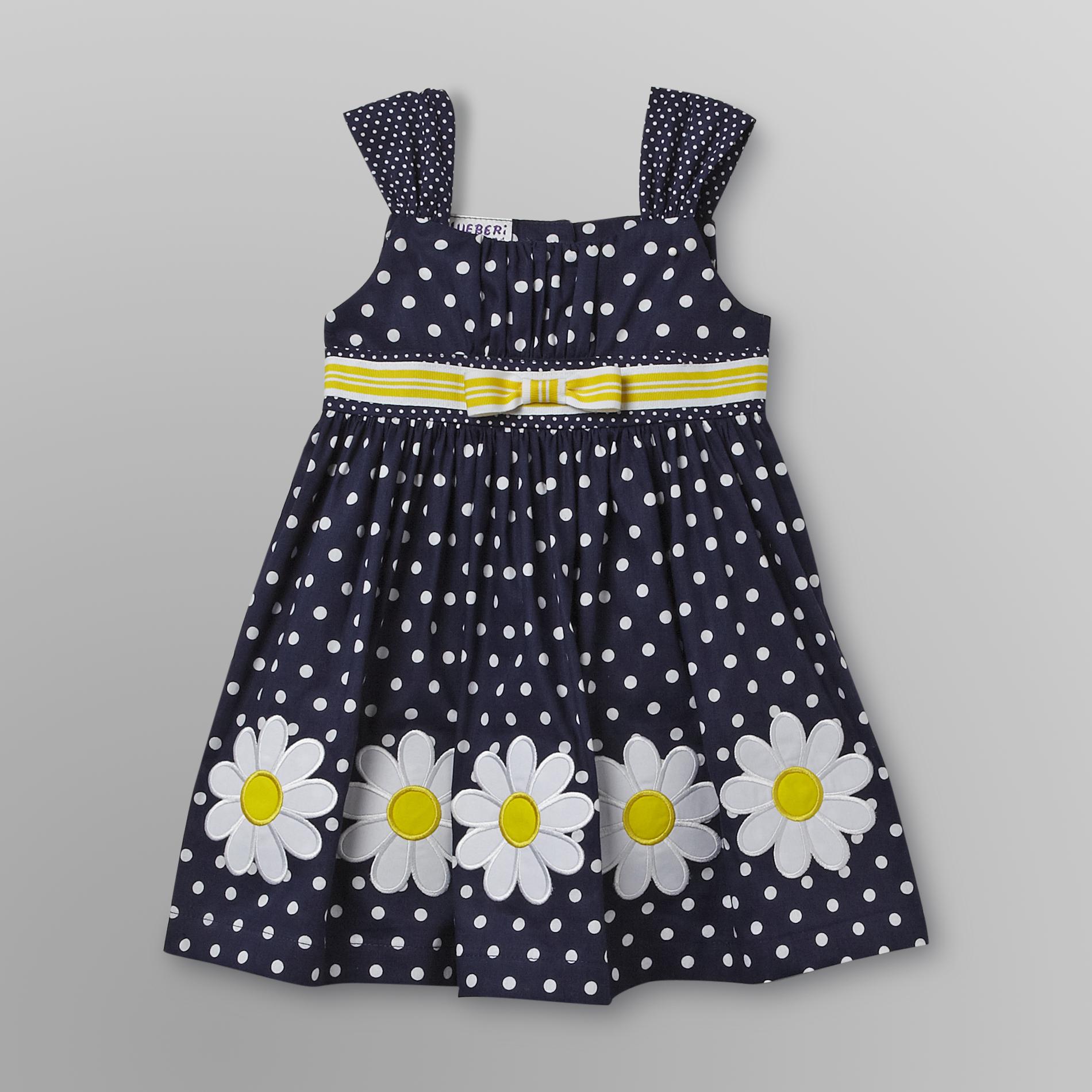 Blueberi Boulevard Infant & Toddler Girl's Cotton Dress - Polka Dot