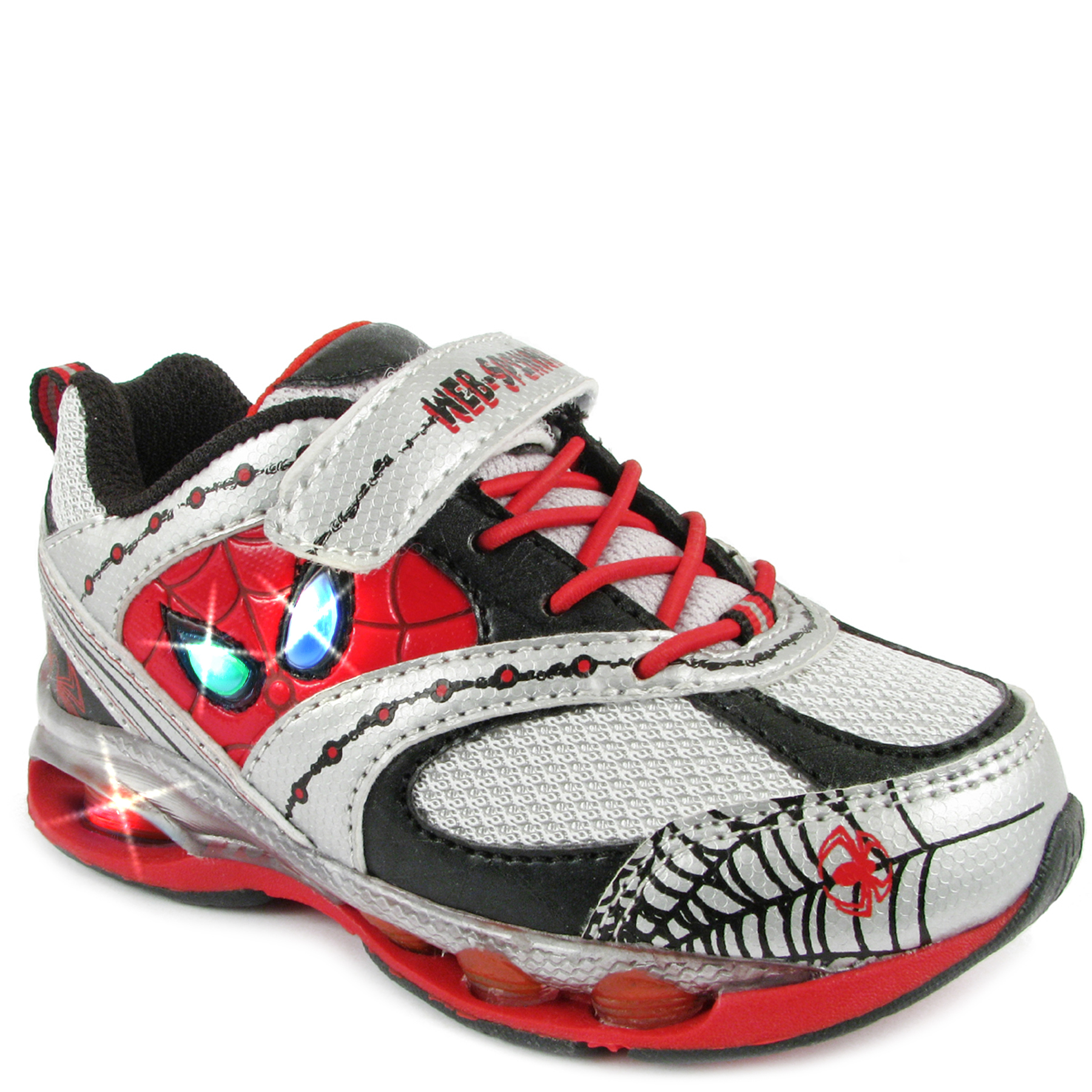 Character Toddler Boy's Spiderman Athletic Shoe - White/Black/Red