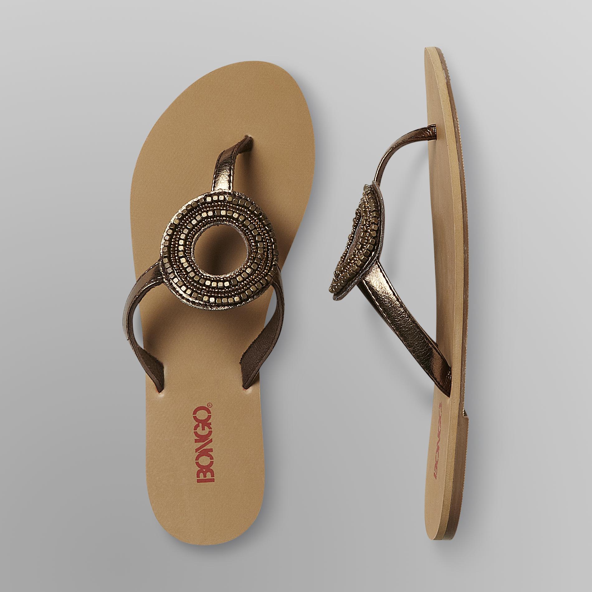 Bongo Junior's Metallic Bead Sandals