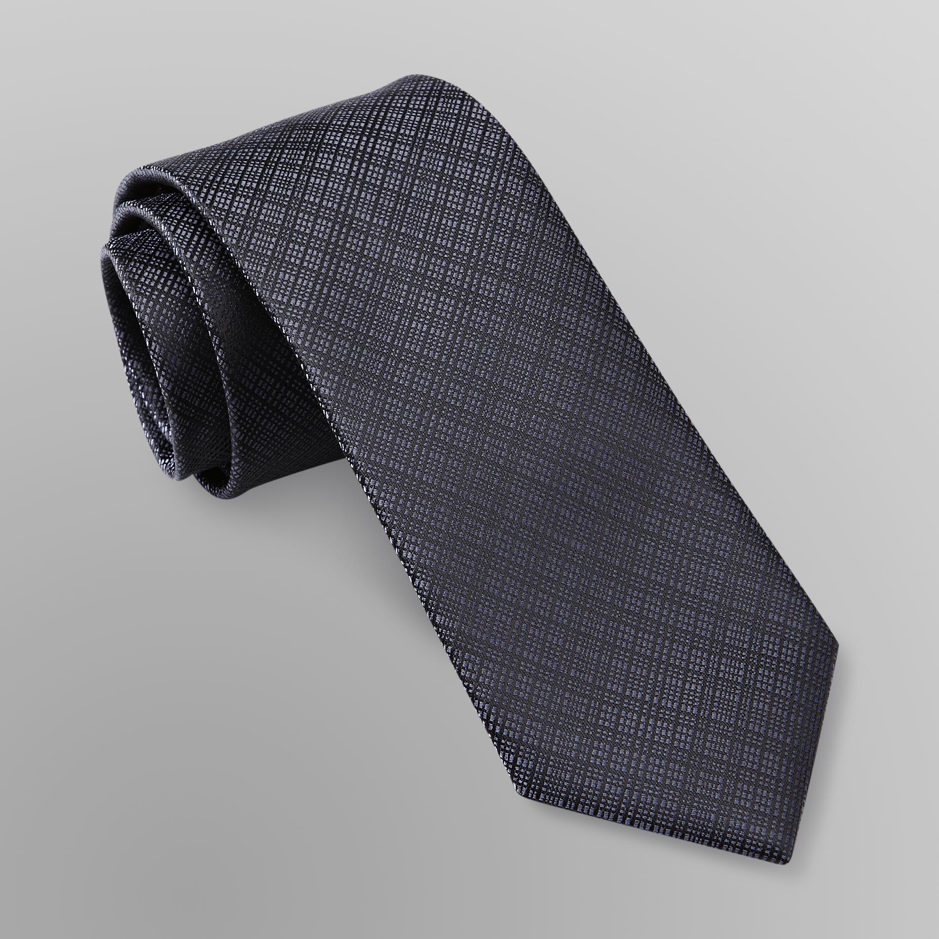 Structure Men's Necktie - Textured Plaid