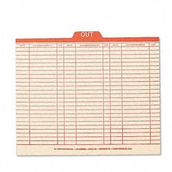 Smead Manila Out Guides, Printed Form Style, 1/5-Cut Top Tab, Out, 8.5 X 11, Manila, 100/Box