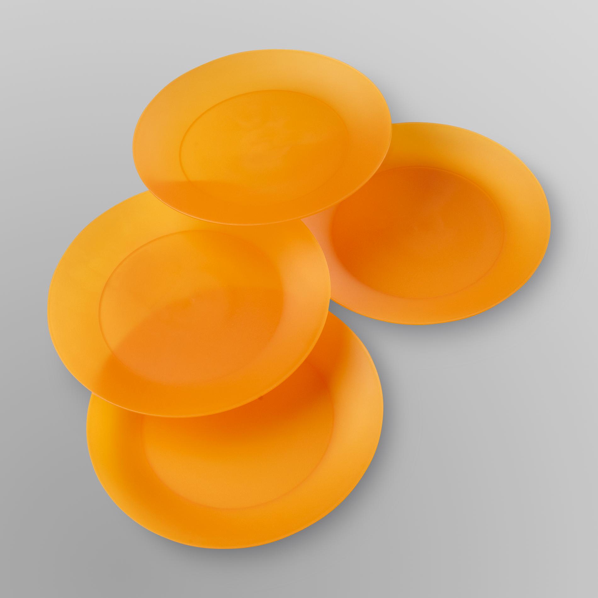 Essential Home Indoor/Outdoor Plastic Plates 4 Pack