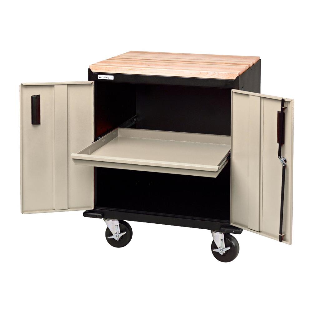 Geneva 2-Drawer Roller Cabinet  - Mojave (shown with top -sold separately)- WHILE QUANTITIES LAST!