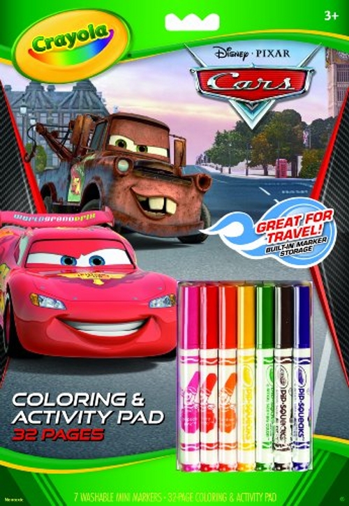 Crayola Disney Cars Coloring And Activity Pad  With Markers