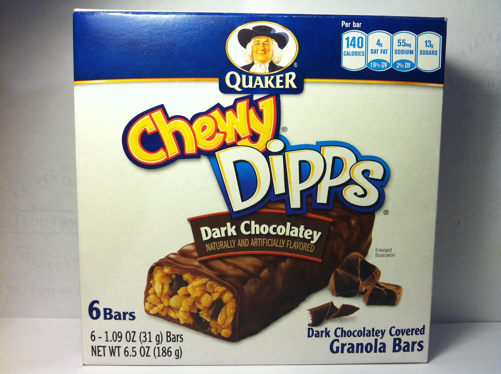 Quaker Chewy Dipps Dark Chocolate 6.5 oz Quaker Chewy Dipps Dark Chocolate 6.5 oz