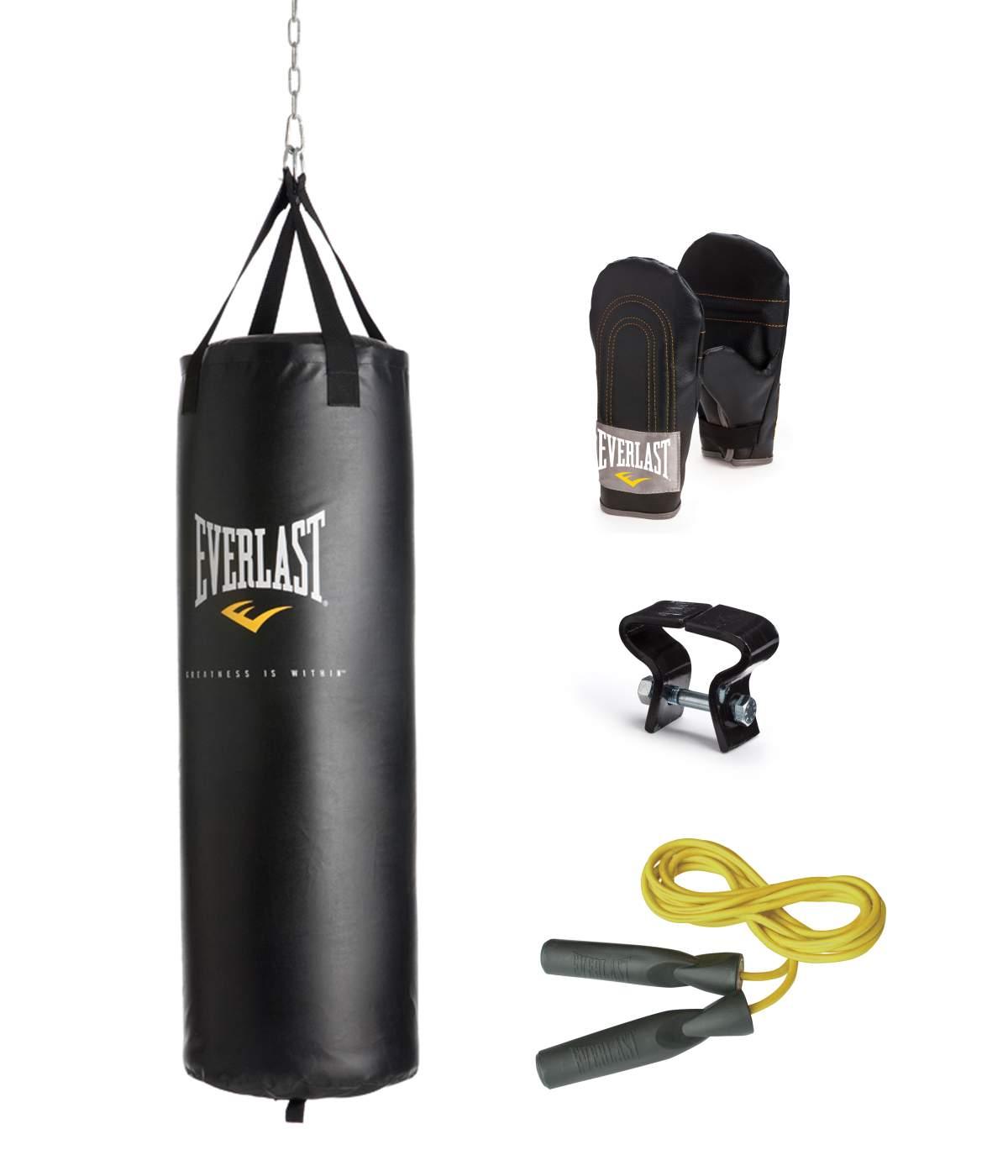 Everlast® 60 lb Heavy Bag Kit   Black   Fitness & Sports   Boxing
