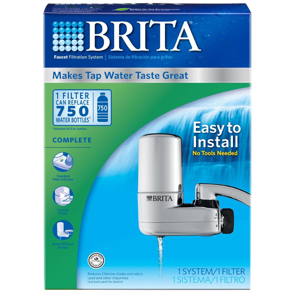 Brita 35618 Chrome Faucet Mount Filtration System
